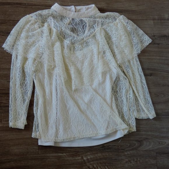 Mossimo Supply Co. Tops - Mossimo Supply Co. | White Lace Top